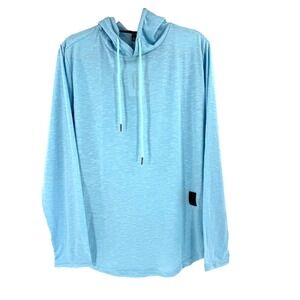 NEW Lexiart Men's Athletic Hoodie Pullover Sweatshirt Medium Blue Activewear